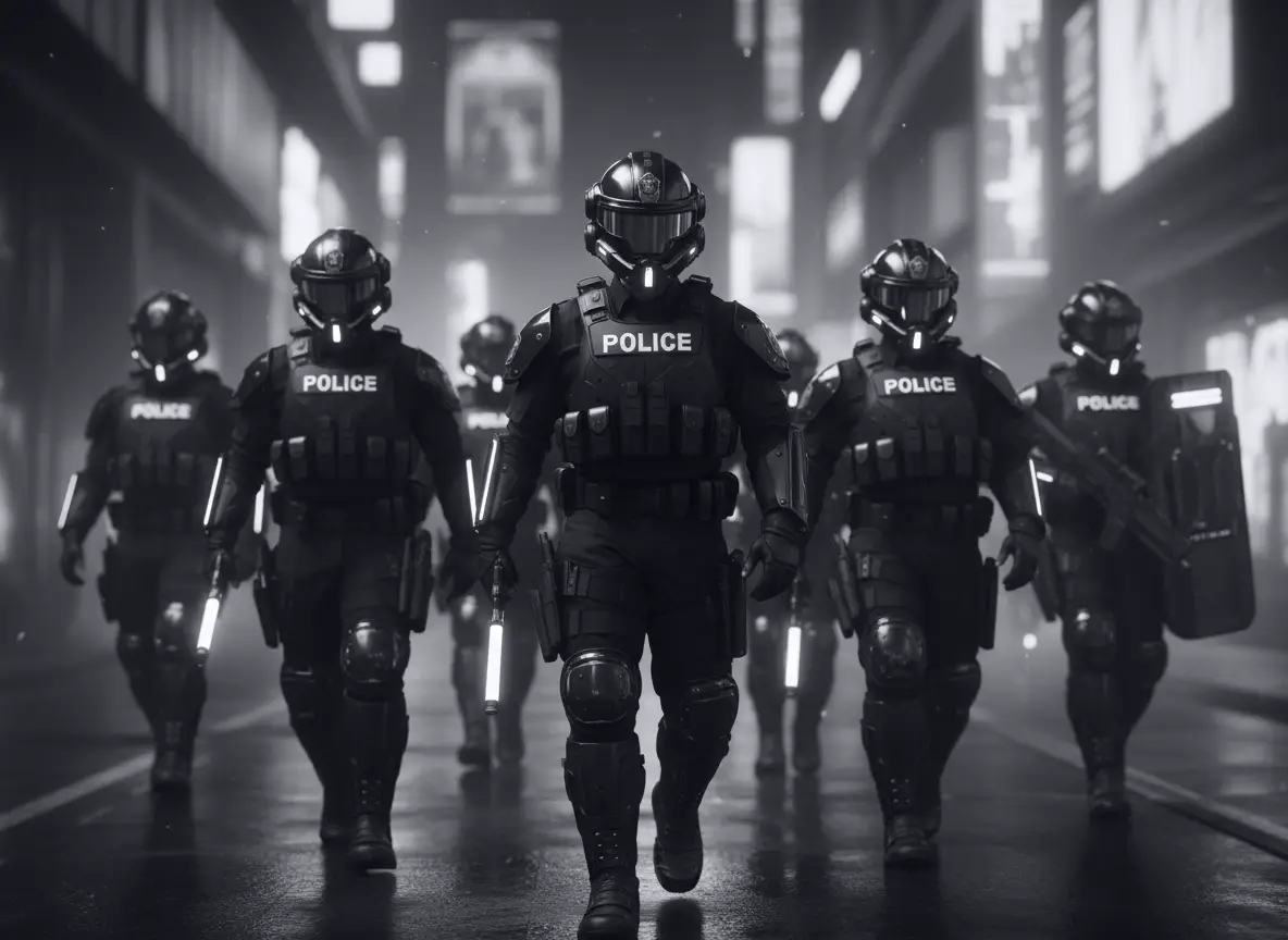 Public-safety team in the field